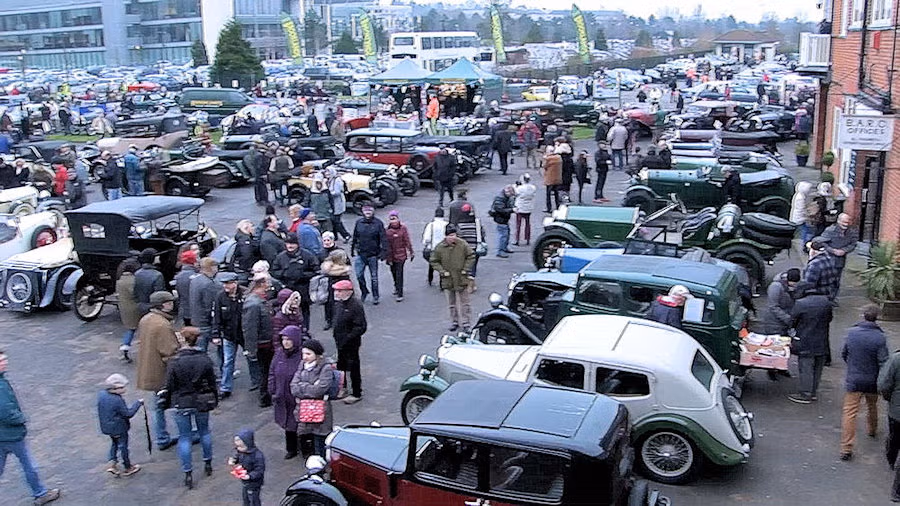Brooklands New Year's Day classic car display
