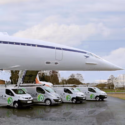 Brooklands Concorde being used for a promotional image